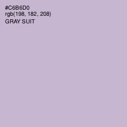 #C6B6D0 - Gray Suit Color Image